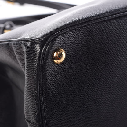 Prada Saffiano Medium Galleria Double Zip Tote Black 10 of 13