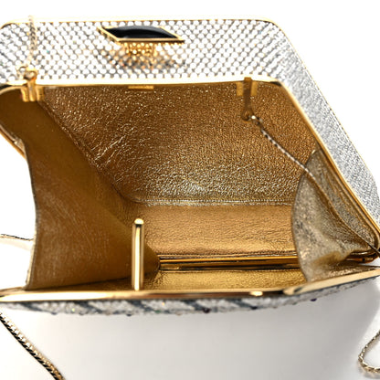 Judith Leiber Crystal Minaudiere Clutch Gold Multicolor 6 of 13