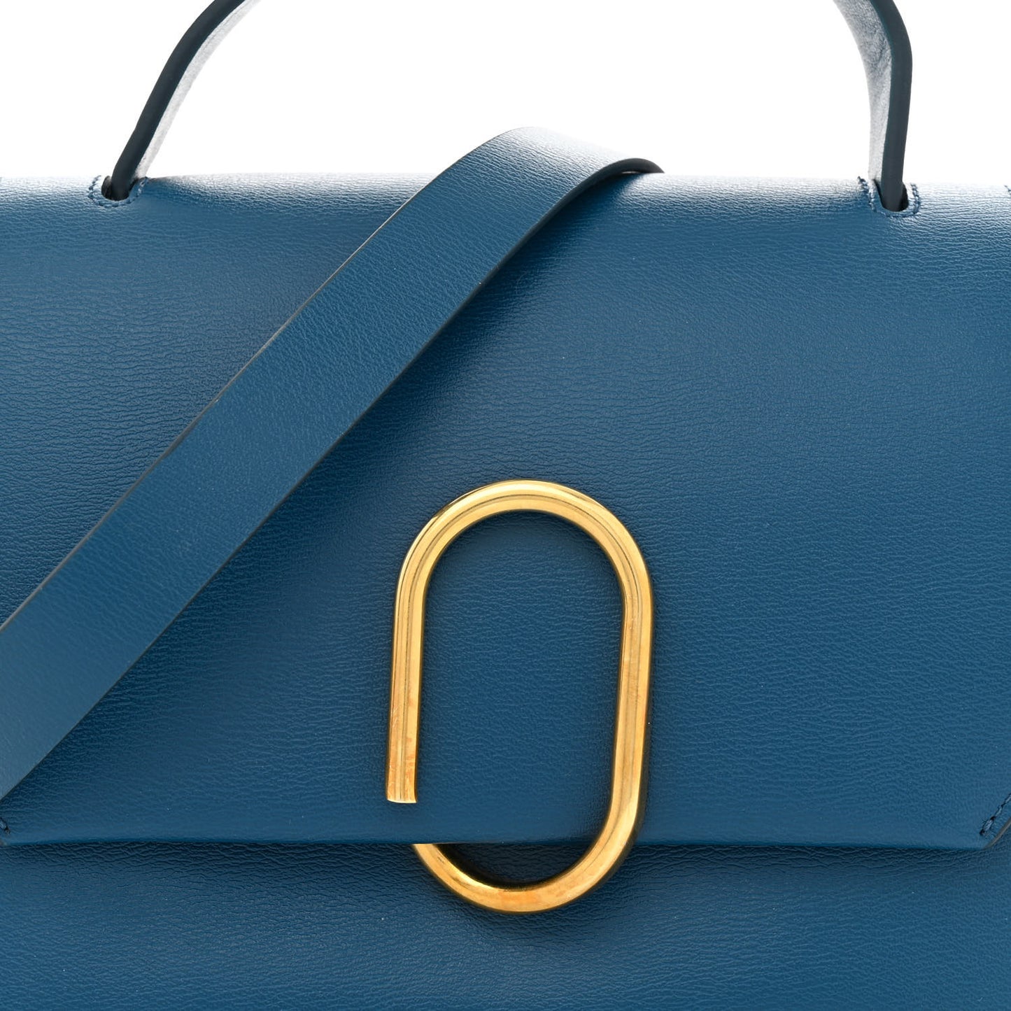 Smooth Calfskin Mini Alix Top Handle Satchel Lapis