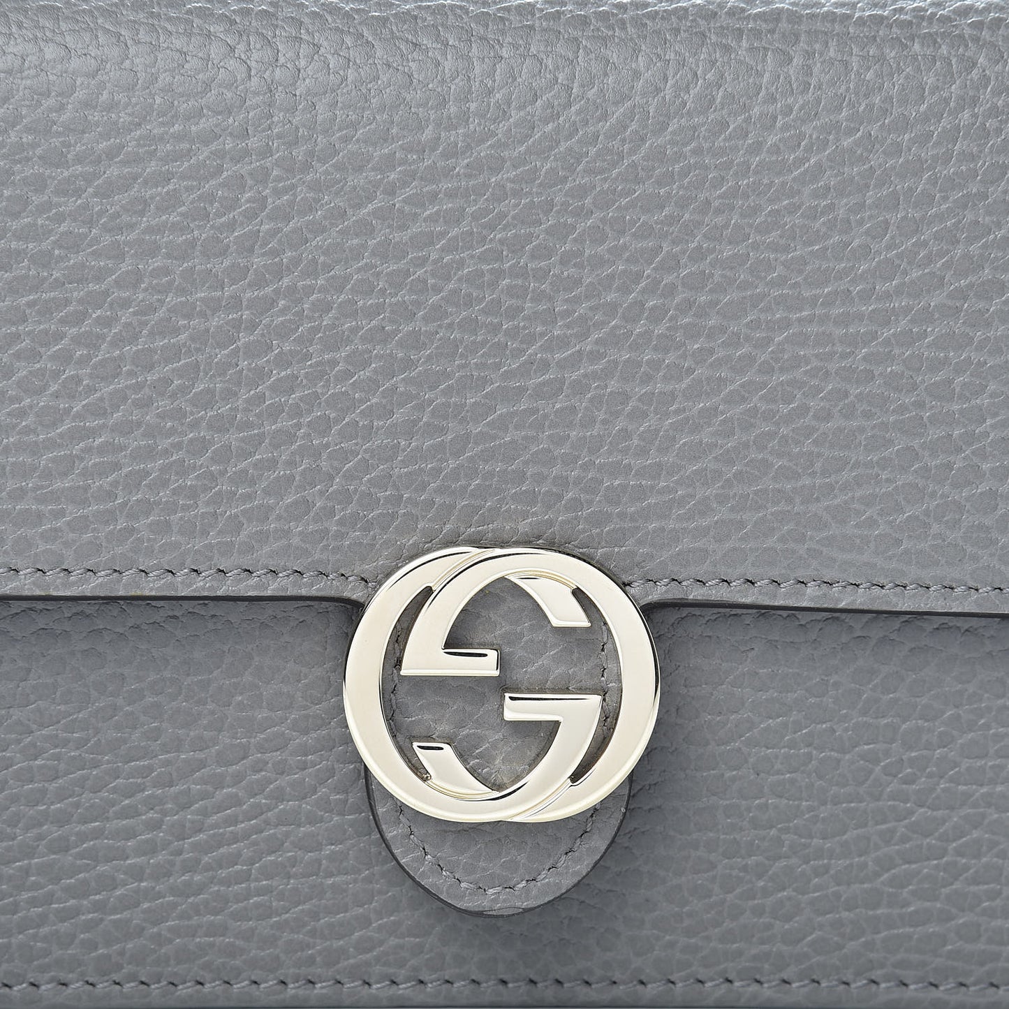 Dollar Calfskin Interlocking G Chain Wallet Loess