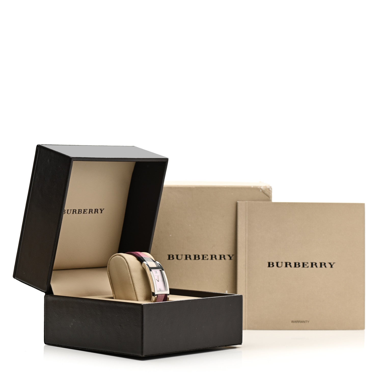 Burberry Stainless Steel Canvas 18mm Heritage Quartz Watch Pink BU1025 5 of 5