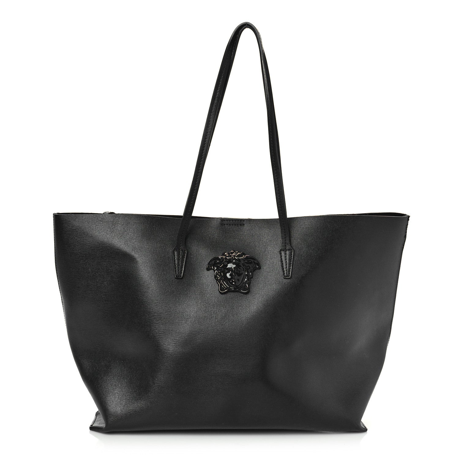 Versace Saffiano Palazzo Medusa Tote Black 3 of 10