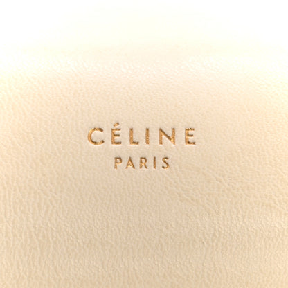 Celine Smooth Calfskin Eyelet Small Top Handle Bag White 8 of 15