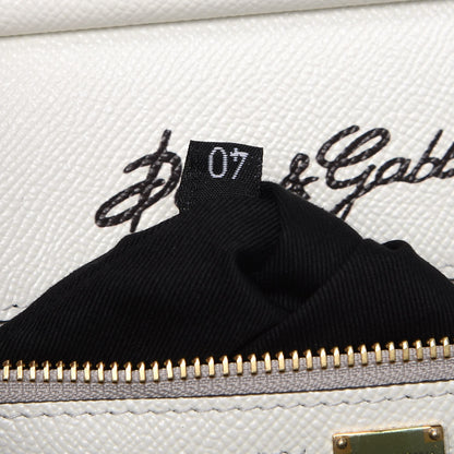 Dolce & Gabbana Dauphine Floral Print Medium Miss Sicily Satchel White 8 of 10