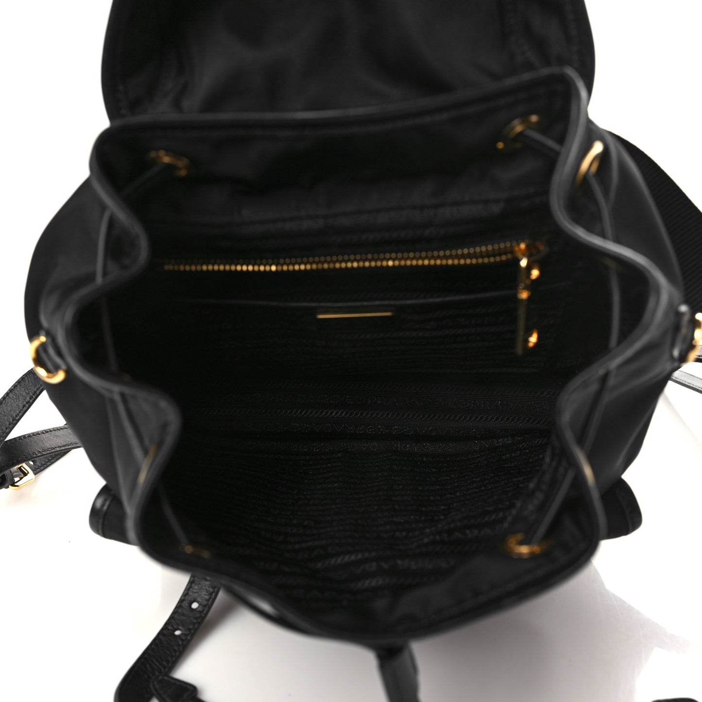 Tessuto Nylon Vitello Backpack Black