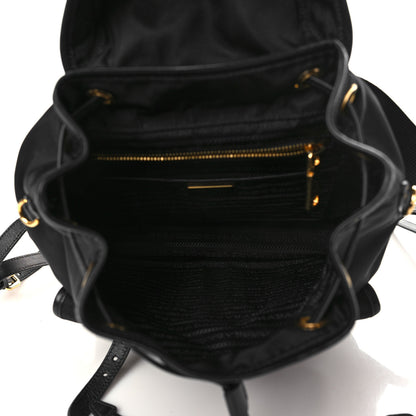 Prada Tessuto Nylon Vitello Backpack Black 5 of 9