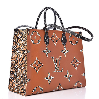 Louis Vuitton Monogram Giant Jungle Onthego GM Black 3 of 11