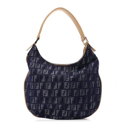 Denim Zucchino Vitello Hobo Blue
