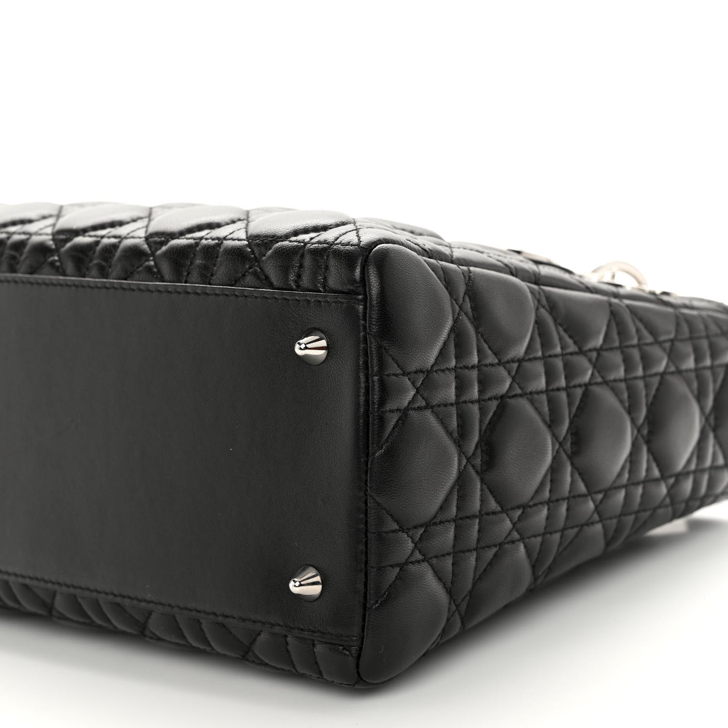 Lambskin Cannage Medium Lady Dior Black