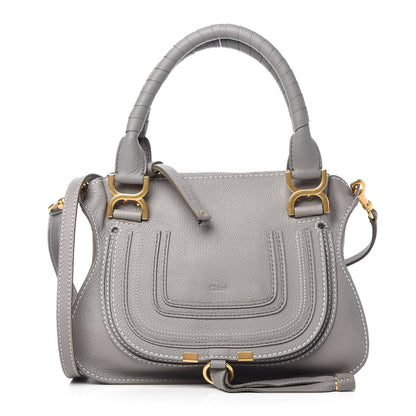 Chloe Calfskin Small Marcie Satchel Cashmere Grey 1 of 10
