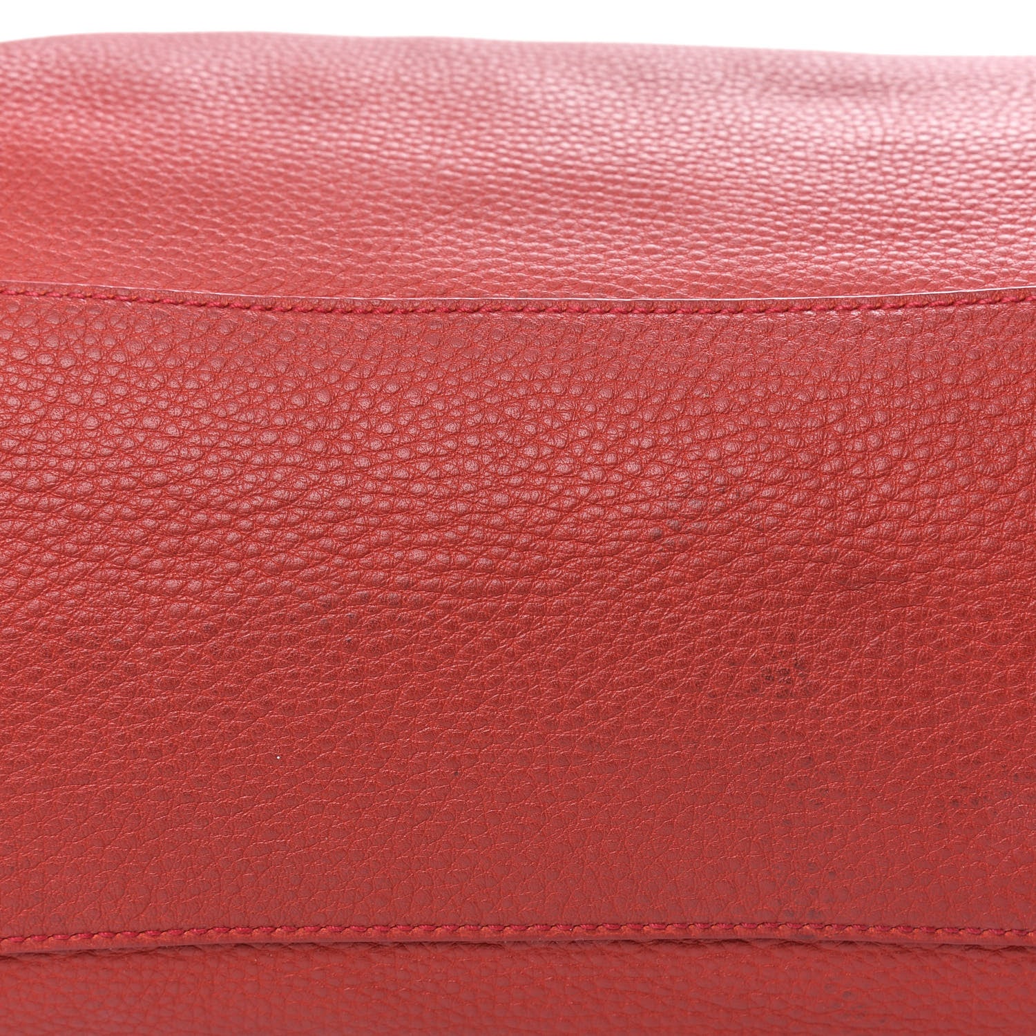 Prada Vitello Daino Top Handle Shoulder Bag Rosso 11 of 15