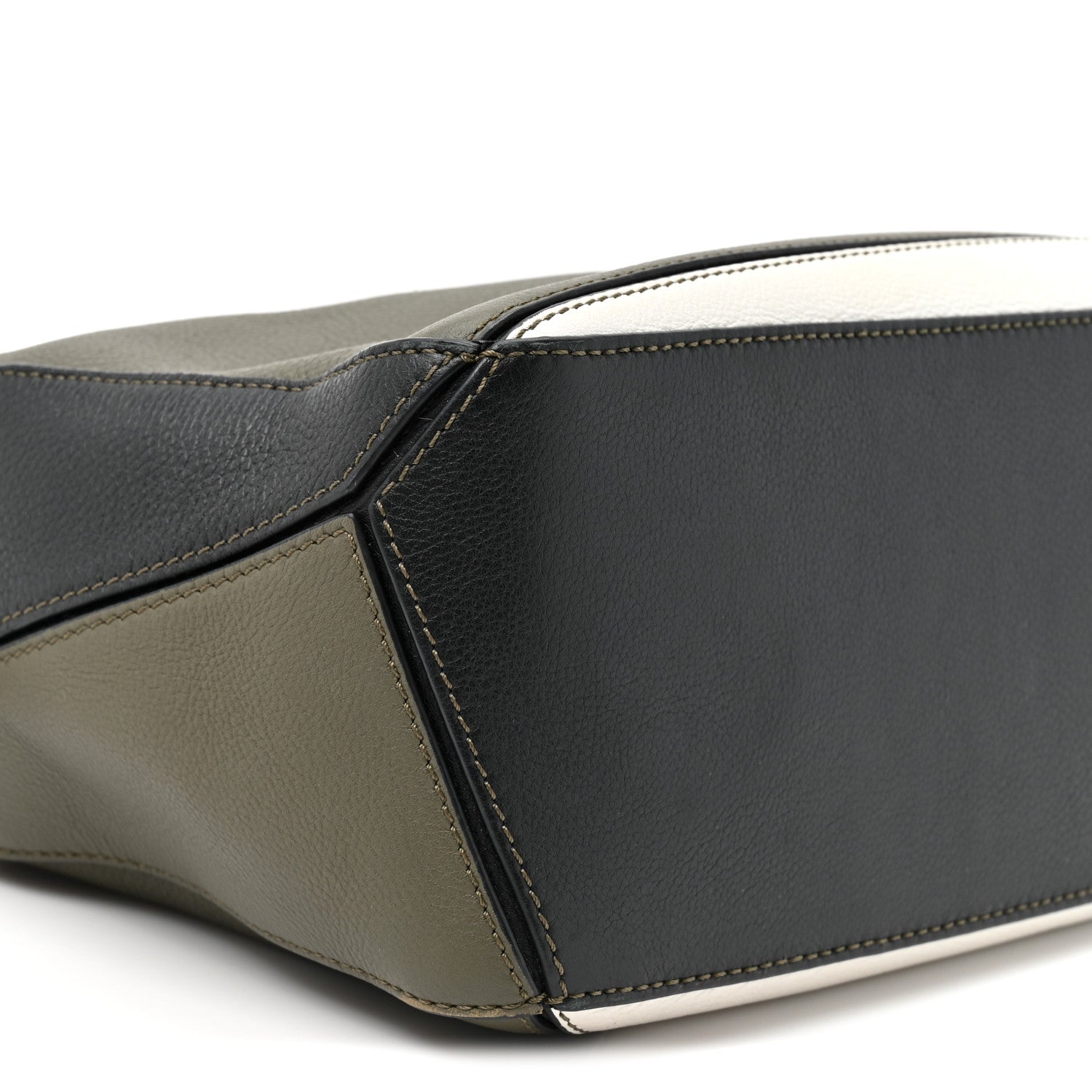Loewe Calfskin Small Puzzle Bag Black Grey White 9 of 9