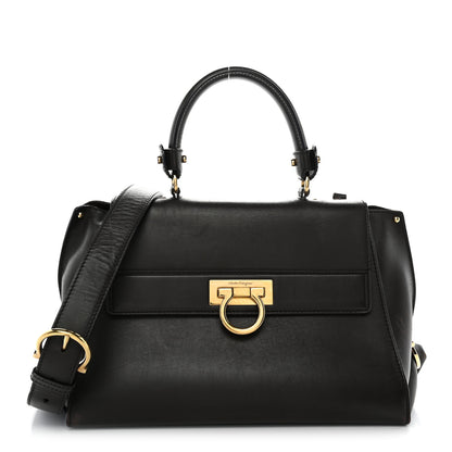 Salvatore Ferragamo Calfskin Medium Sofia Shoulder Bag Brown 1 of 12