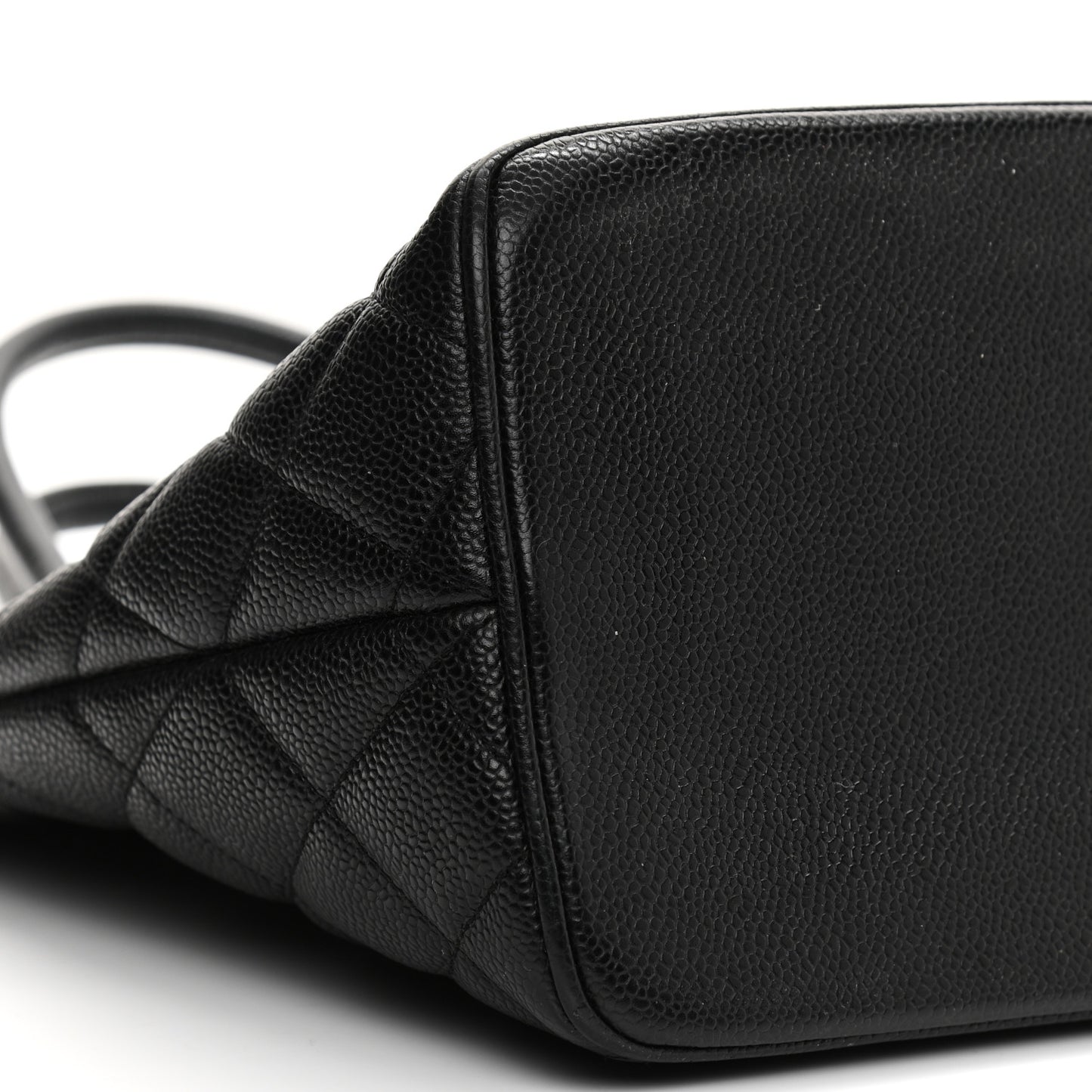 Caviar Quilted Medallion Tote Black