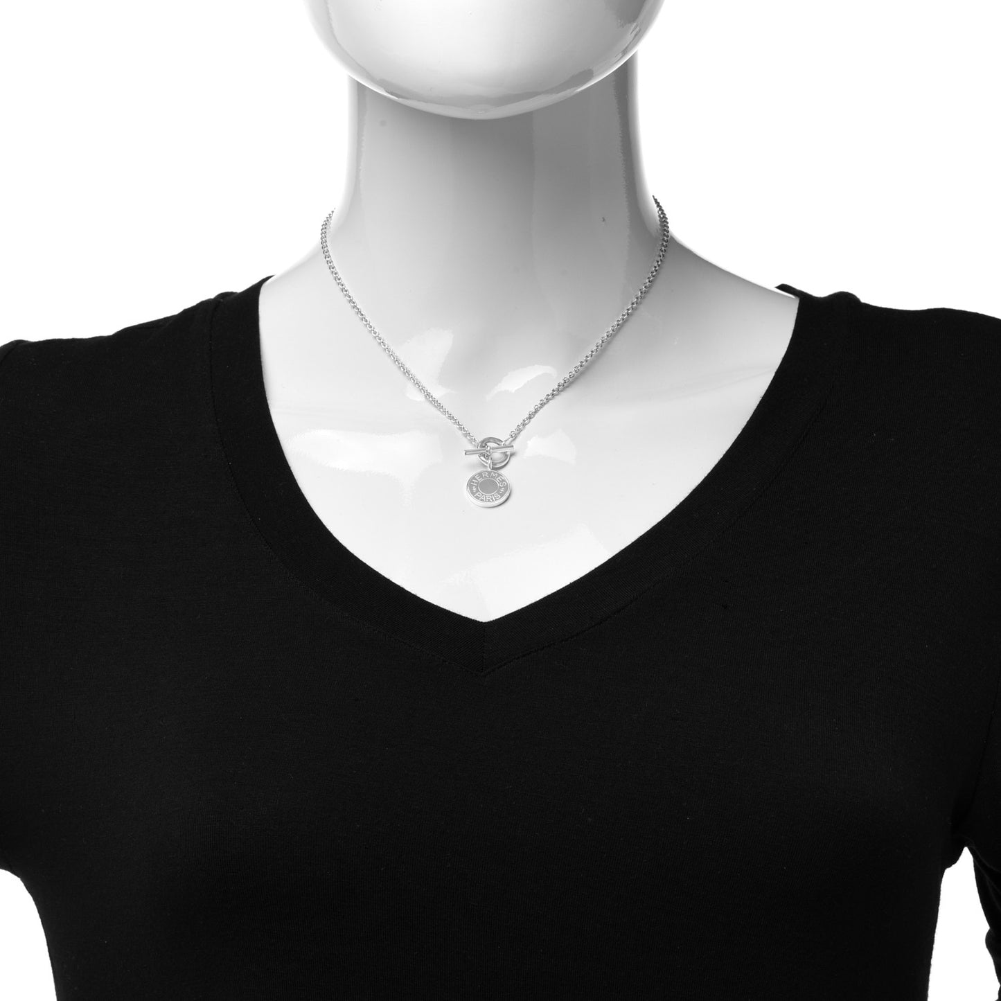 Sterling Silver Amulettes H Confettis Pendant Necklace
