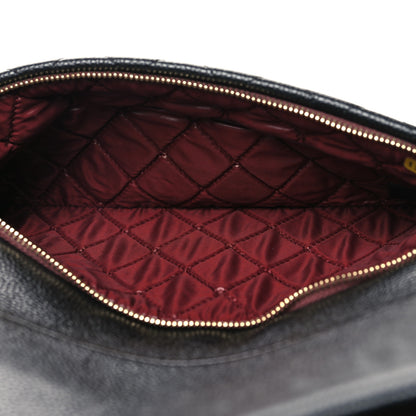 Chanel Caviar Quilted CC Beauty Clutch Black 6 of 12