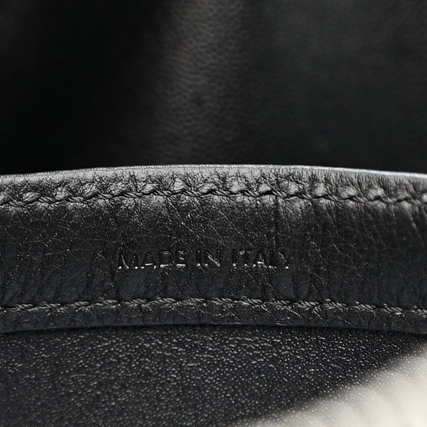Celine Calfskin Triomphe Embossed Medium Messenger Bag Black 7 of 11