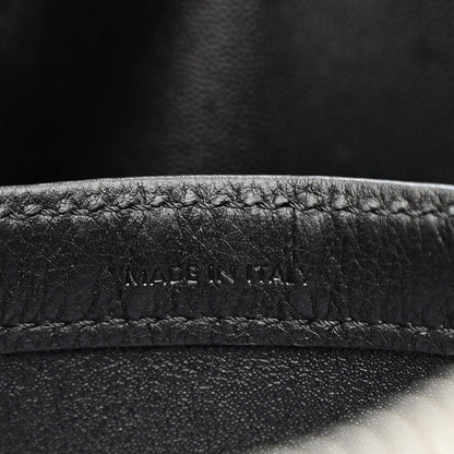 Celine Calfskin Triomphe Embossed Medium Messenger Bag Black 7 of 11