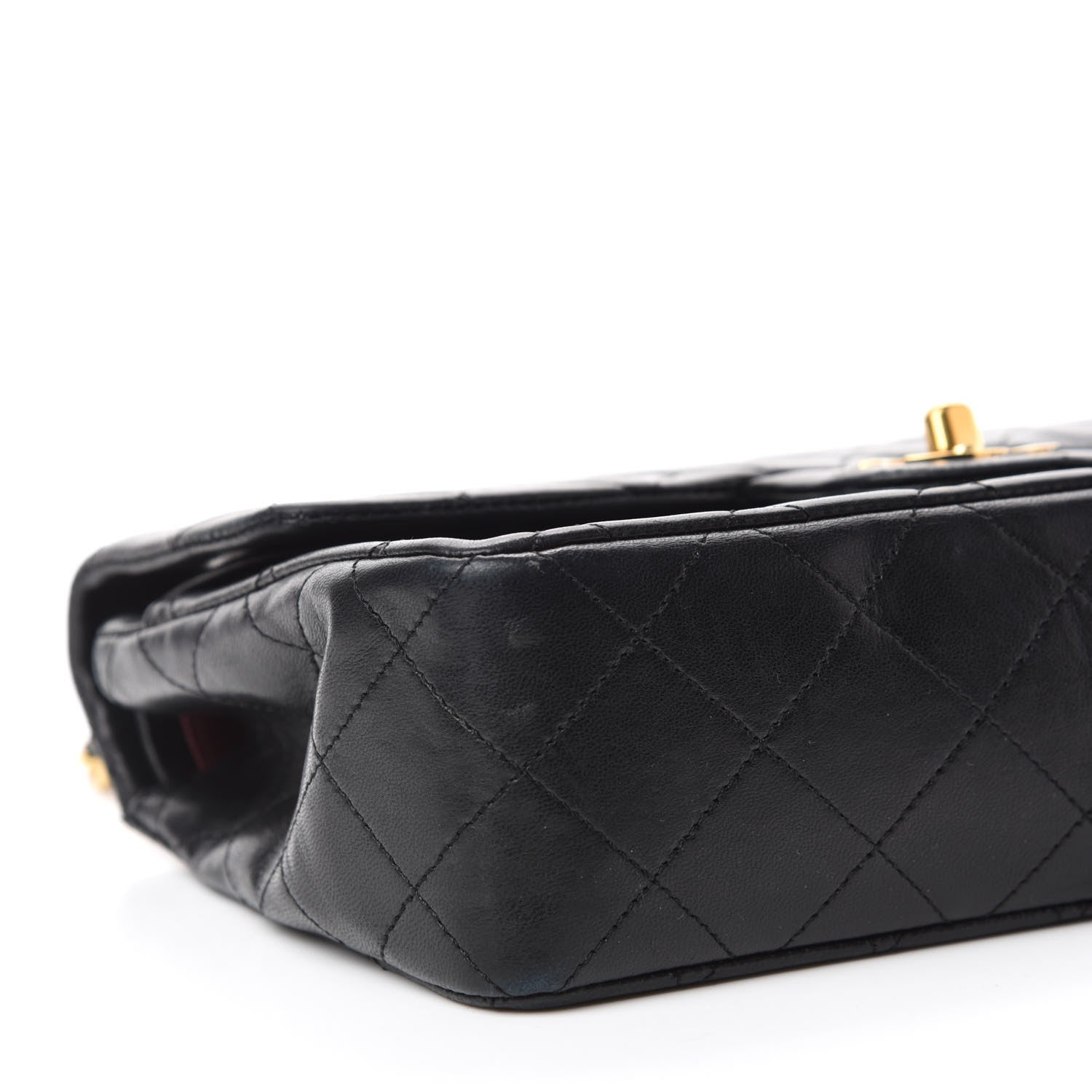 Chanel Lambskin Quilted Small Double Flap Black 7 of 16