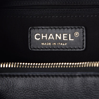 Chanel Calfskin Quilted CC Vanity Case Black 6 of 8