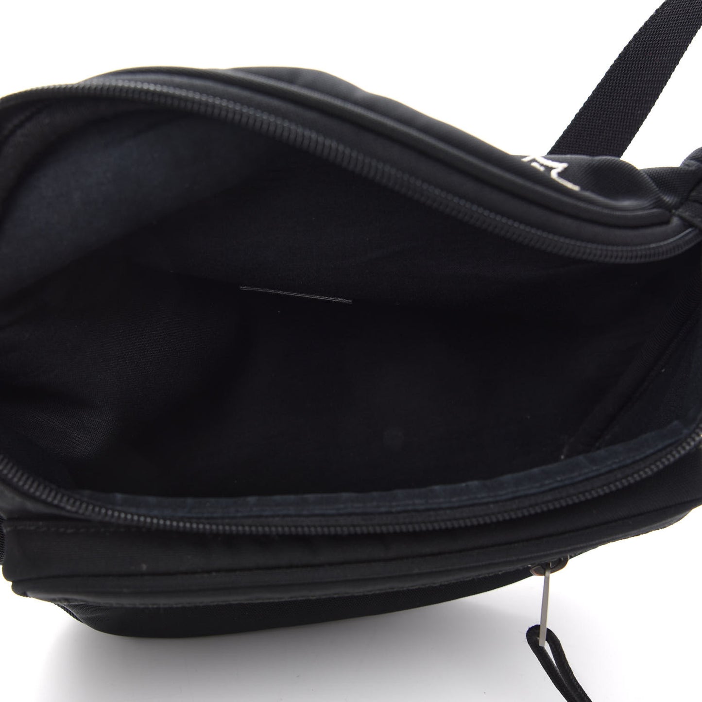 Nylon Canvas Explorer Beltpack Black White