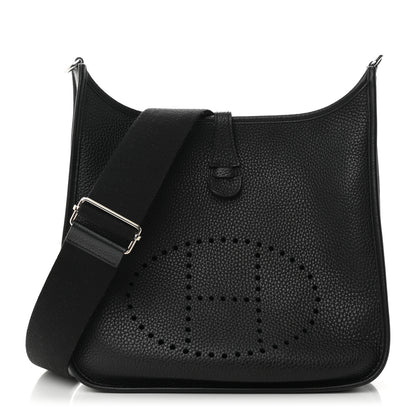 Hermes Taurillon Clemence Evelyne III PM Black 1 of 10