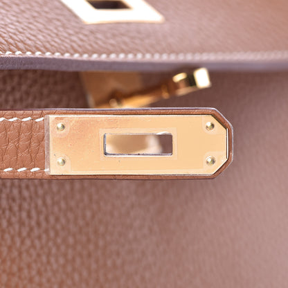 Hermes Taurillon Clemence Kelly Ado Backpack Gold 22 of 30
