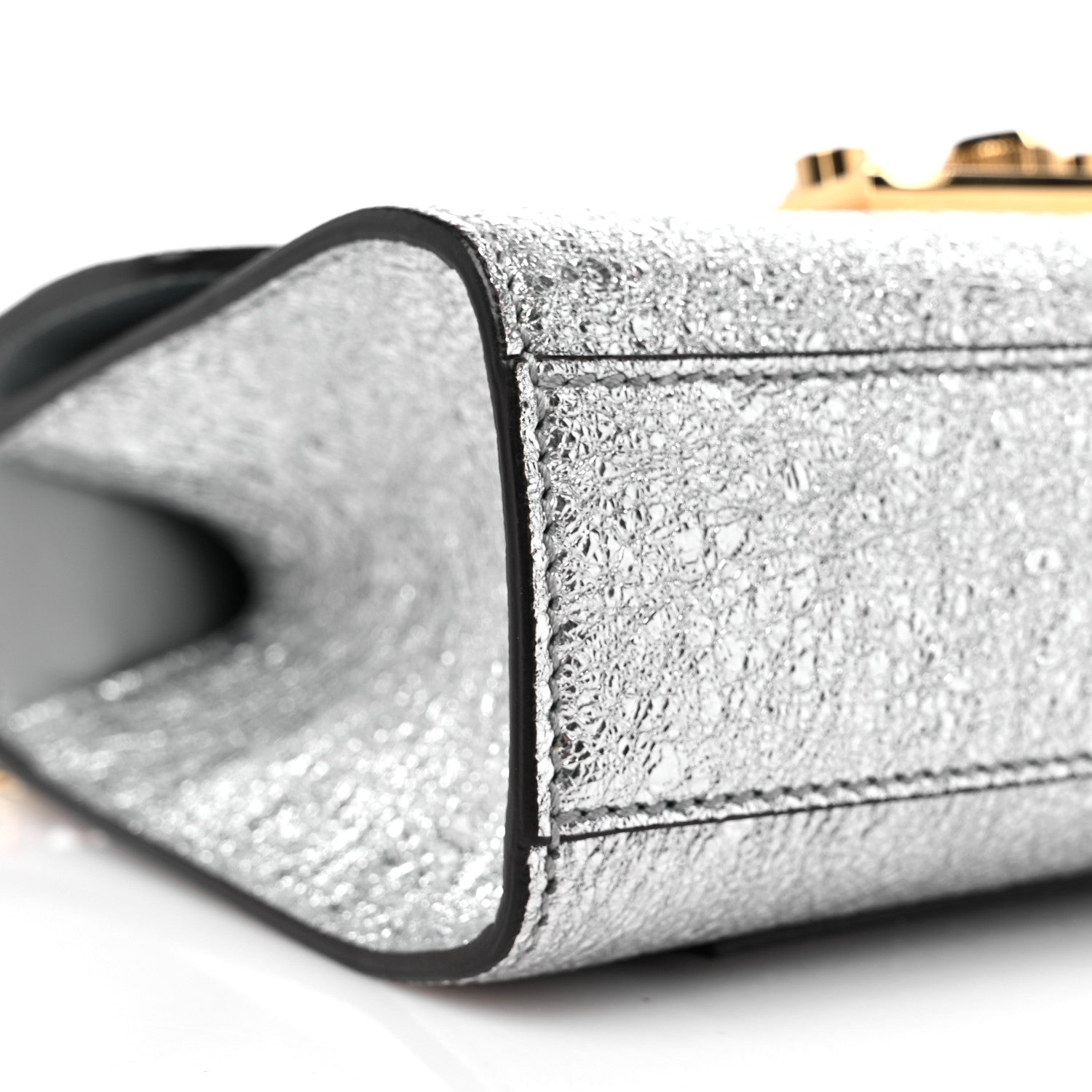 Gucci Galassia Small Padlock Shoulder Bag Argento 8 of 12