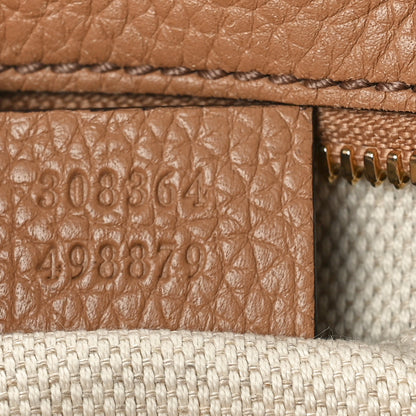 Gucci Pebbled Calfskin Small Soho Disco Bag Camelia 7 of 11