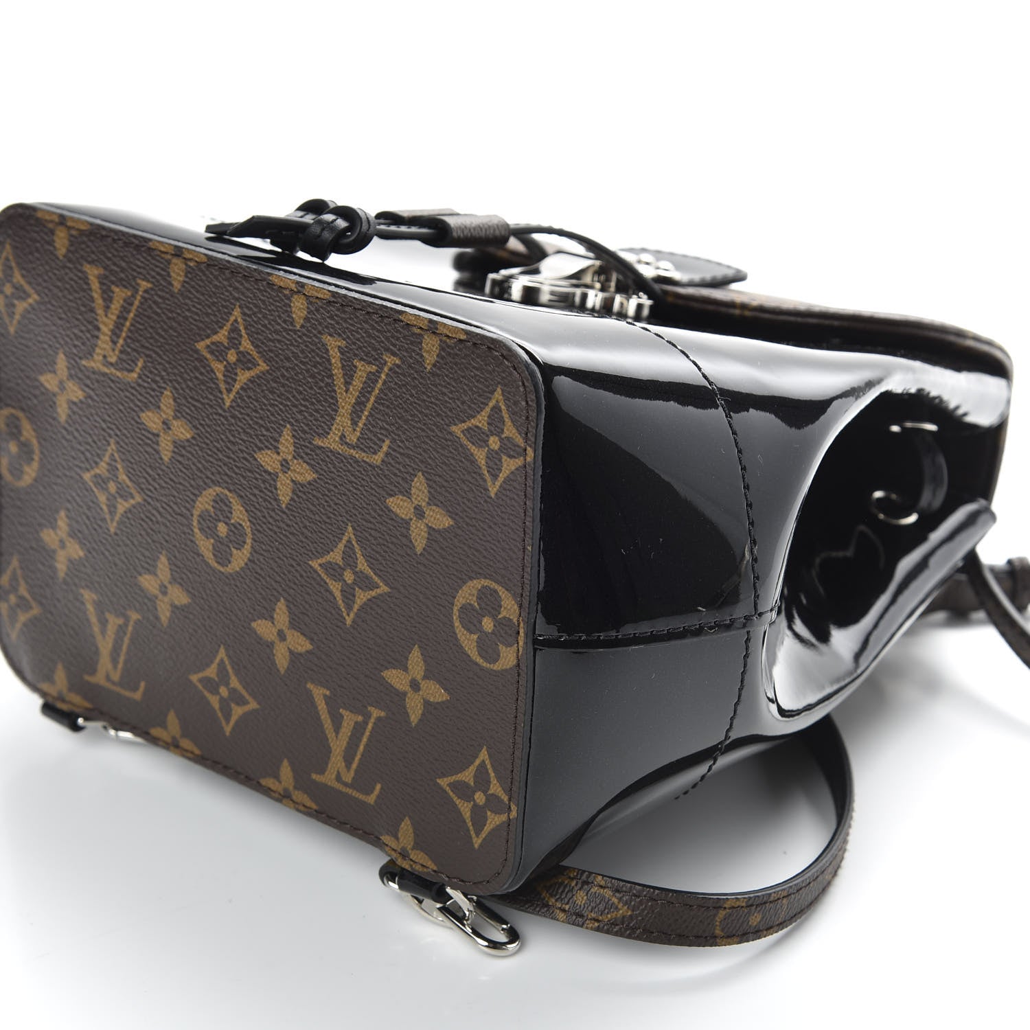 Louis Vuitton Patent Monogram Hot Springs Backpack Black 8 of 10