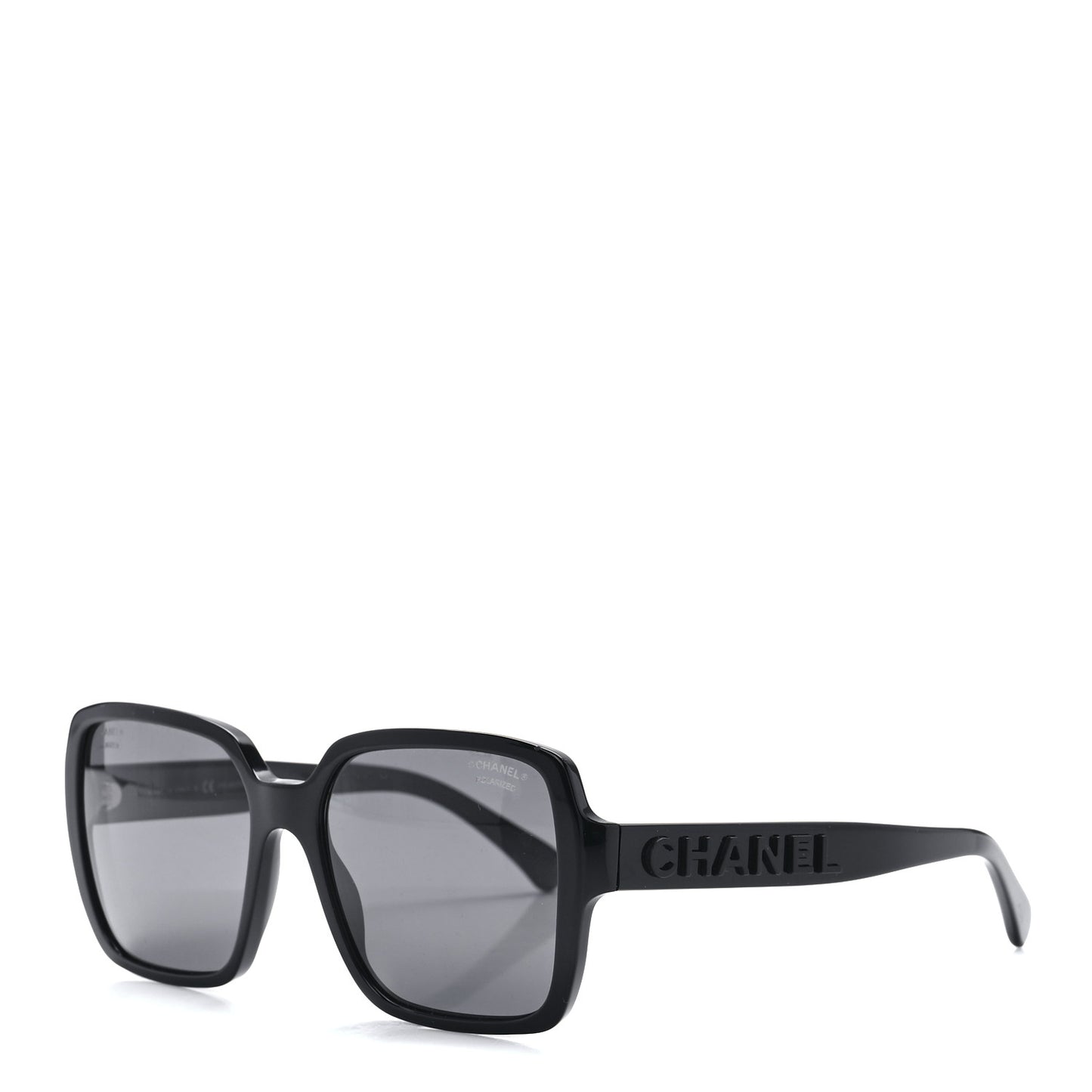 Acetate Polarized Square Sunglasses 5408 Black
