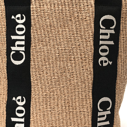 Chloe X MIFUKO Raffia Large Woody Basket Bag Black 7 of 9