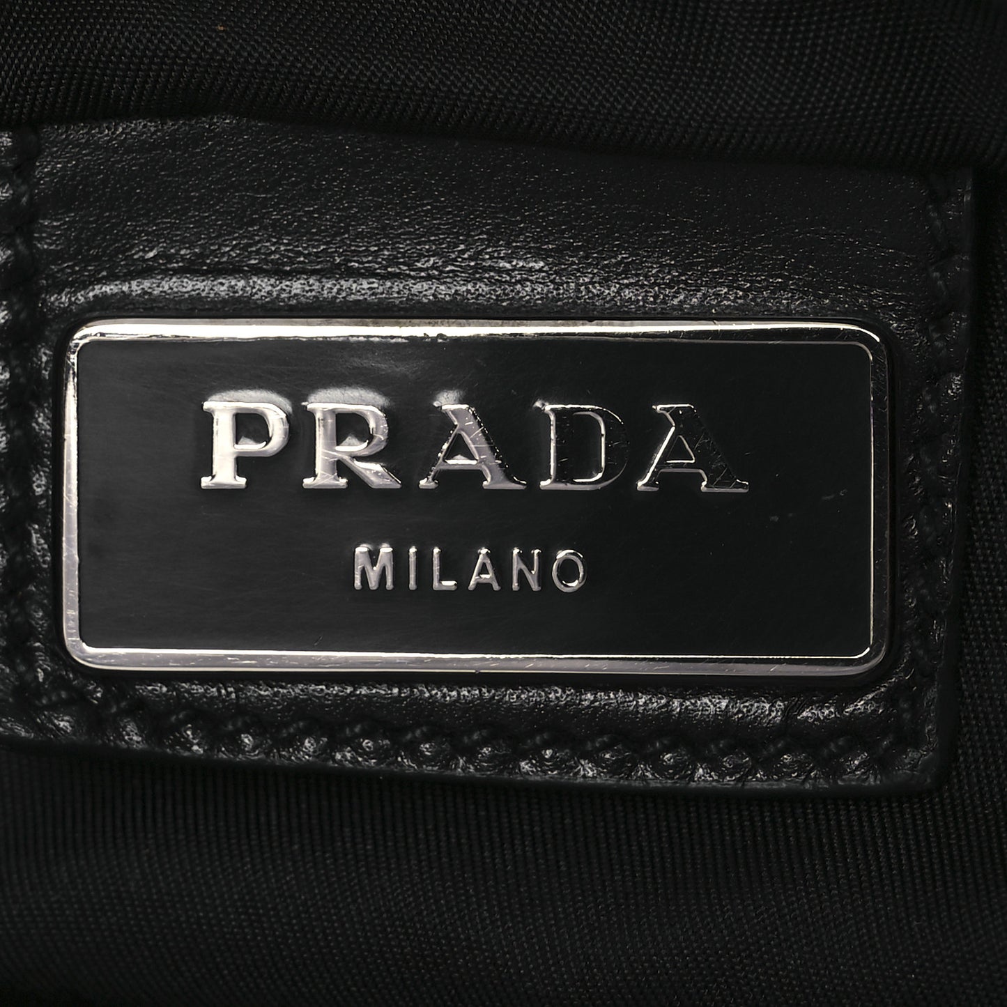 Nylon Vela Flat Messenger Bag Black
