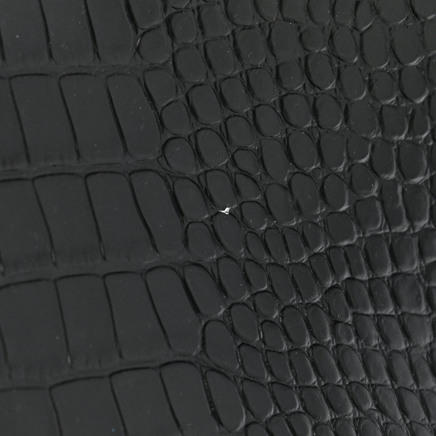 Semi Matte Calfskin Crocodile Embossed Neo Classic Black Hardware Large City Black