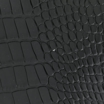 Balenciaga Semi Matte Calfskin Crocodile Embossed Neo Classic Black Hardware Large City Black 9 of 9