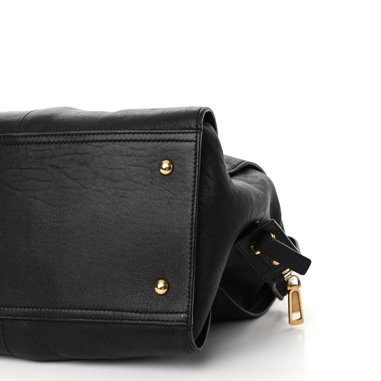 Saint Laurent Sheepskin Medium Cabas ChYc Black 10 of 11