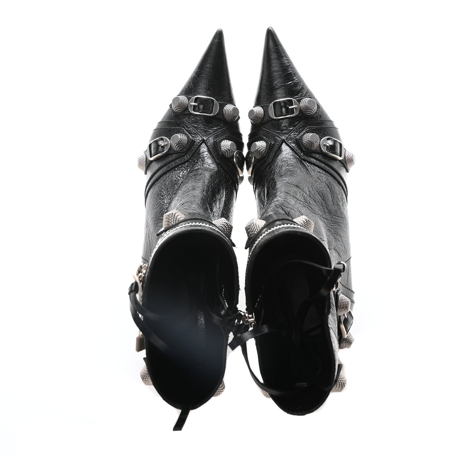 Balenciaga Agneau Arena Cagole 90mm Ankle Boots 39 Black 2 of 9