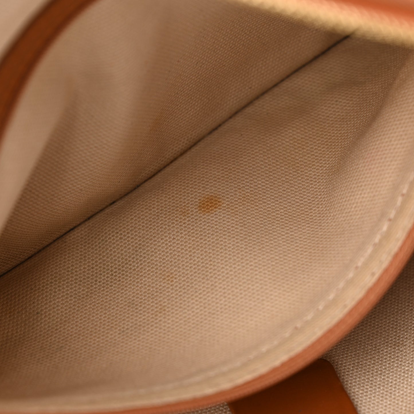 Visetos Dog Bone Striped Shopper Tote Cognac
