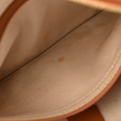 MCM Visetos Dog Bone Striped Shopper Tote Cognac 12 of 15