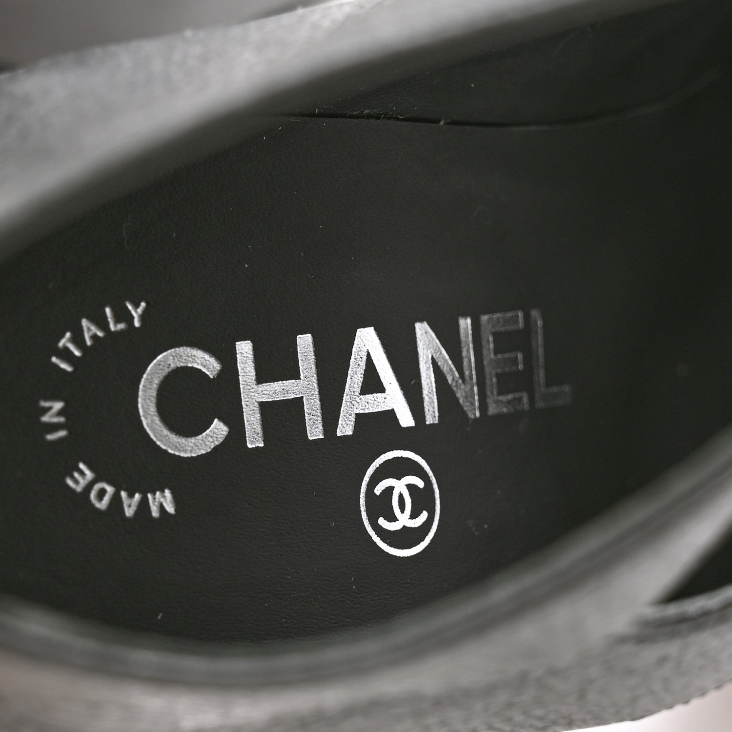 Chanel Buffalo Glitter Crystal Star Pumps 36.5 Black 7 of 8