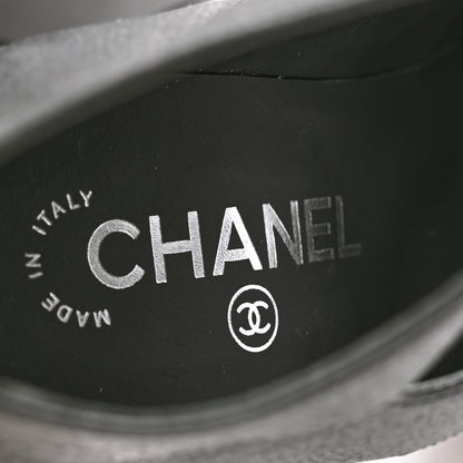 Chanel Buffalo Glitter Crystal Star Pumps 36.5 Black 7 of 8