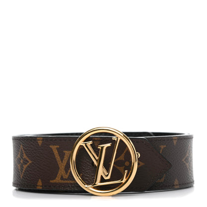 Louis Vuitton Monogram Epi 35mm LV Circle Reversible Belt 80 32 Black 1 of 5