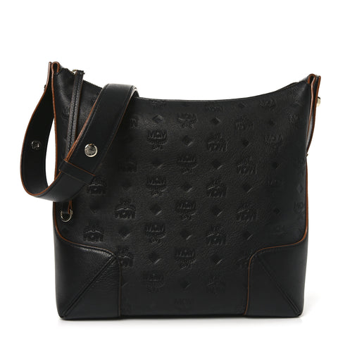 Calfskin Ottomar Monogram Klara Medium Hobo Black