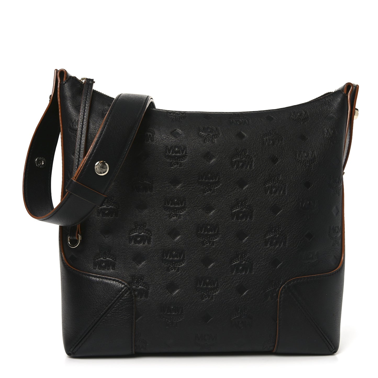 Calfskin Ottomar Monogram Klara Medium Hobo Black