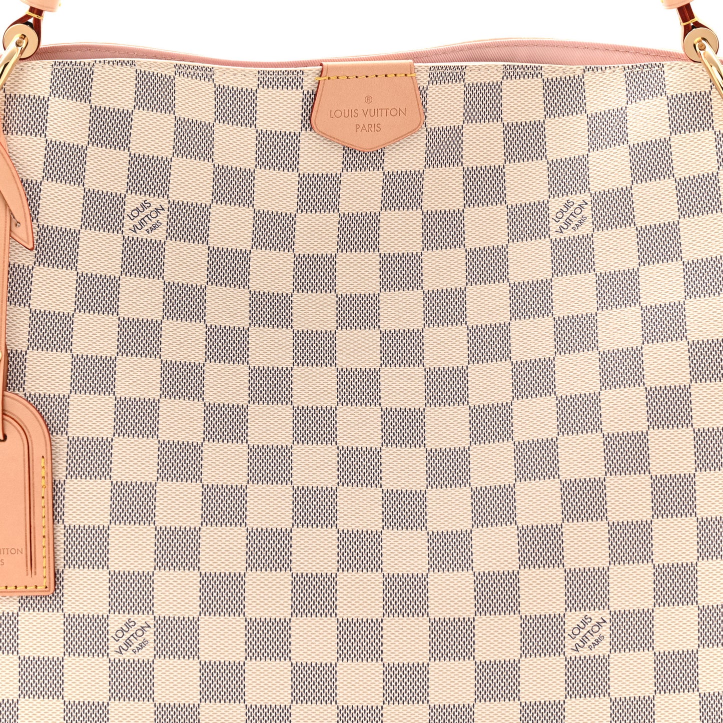 Damier Azur Graceful PM Rose Ballerine