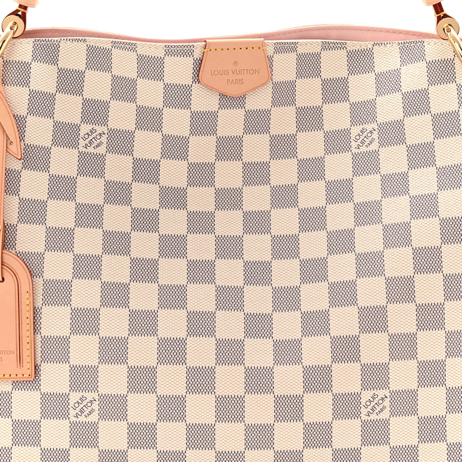 Louis Vuitton Damier Azur Graceful PM Rose Ballerine 7 of 9