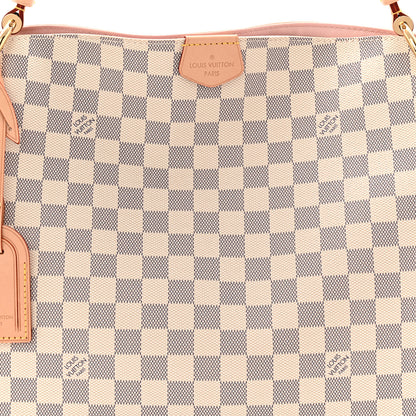 Louis Vuitton Damier Azur Graceful PM Rose Ballerine 7 of 9
