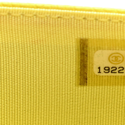 Chanel Caviar Timeless CC Wallet on Chain WOC Yellow 8 of 12