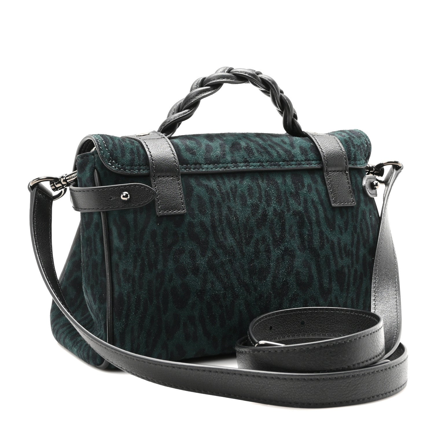 Mulberry Suede Leopard Print Mini Alexa Mulberry Green 3 of 9