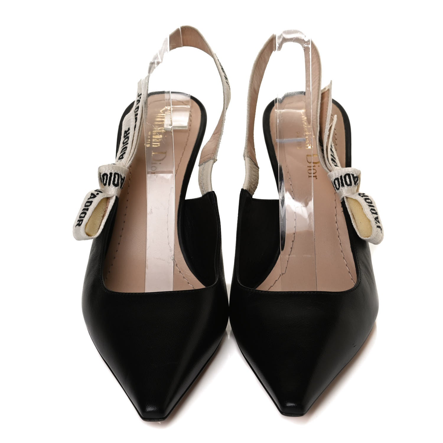 Christian Dior Lambskin Ribbon J'Adior Slingback 65mm Pumps 39.5 Black 5 of 12